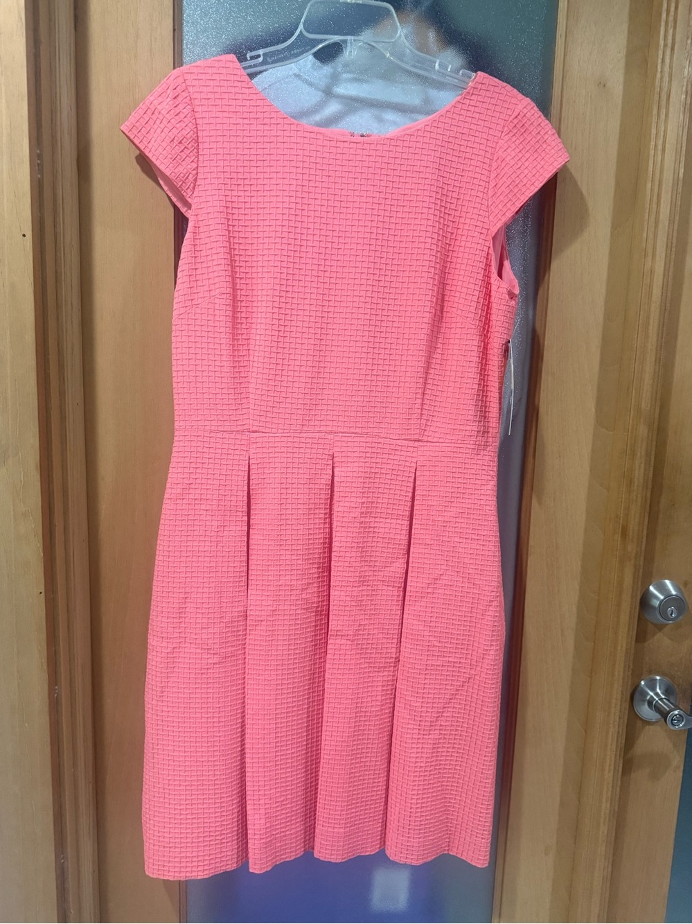 Coral Midi Dress - Coral Turquoise Print Dress - Coral Cardigan - 3 ITEMS